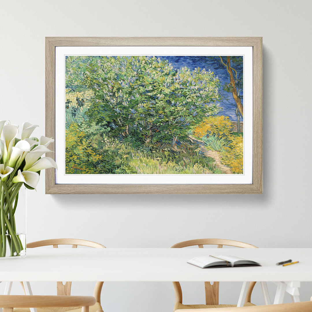 Lilac Bush by Vincent Van Gogh - Picture Frame Painting