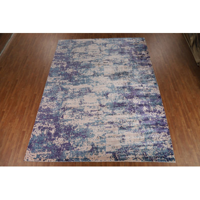 Contemporary Abstract Indian Area Rug 10x13