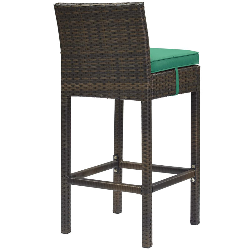 Tabouret de bar Havenside Home Bocabec, Vert, Brun