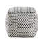 Pouf carré multicolore avec tissu, fond antidérapant, capacité de 300 lb, tissu 16 po x 16 po x 16 po, surface, multicolore, H 16 po x l P