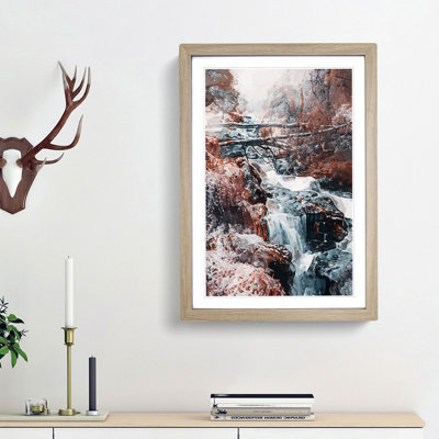 Forest in Norway in Abstract - Picture Frame Graphic Art Print