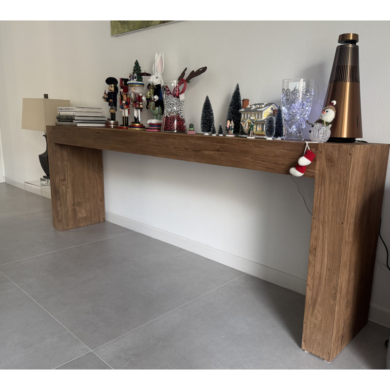 Recycled Teak Console Table, 31" H x 47" W x 16" D