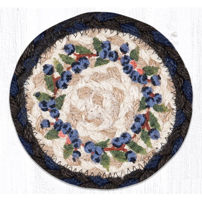  IC-312 Blueberry Vine Printed Coaster 5"x5"