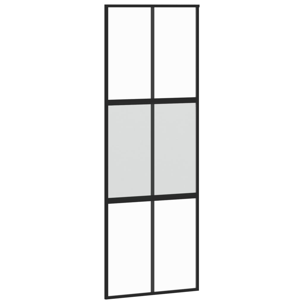 Vidaxl Schiebetür Weiß 102.5X205 Cm Gehärtetes Glas und Aluminium