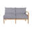 Santa Barbara Teak Outdoor Right Arm Facing Sectional Sofa-93646510-48656511-63326306