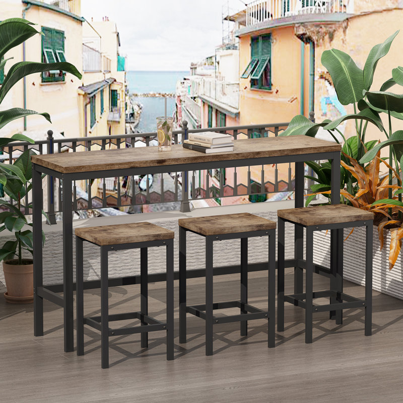 Avanna Modern Dining Table Set, Kitchen Table Set, Natural, Natural