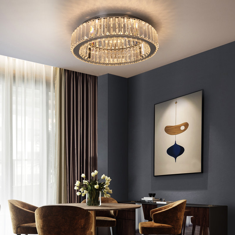 Jaeda Crystal LED Flush Mount