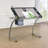 Mendi Adjustable Glass Top Drafting Table