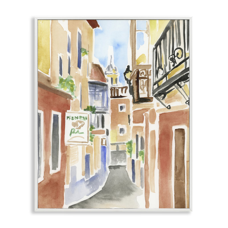 Calles De Madrid, estampe numérique, design par June Erica Vess, H 14 po x l 11 po
