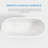 Ayago 65.98" x 29.53" Solid Surface Freestanding White Acrylic Soaking Bathtub, with Overflow and White Pop-up Drain-124302672
