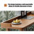 Solid Wood Bar Table with Raised Edge-163624801