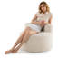 Fauteuil à billes avec molleton doux et dossier courbé pour le salon, la chambre à coucher