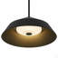 Luminaire suspendu à DEL 14 pouces de diamètre intégré noir-1761726521