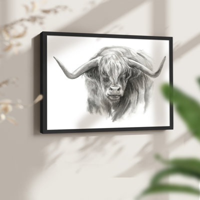 Soft Focus Highland Cattle II -Framed Print - Restickable