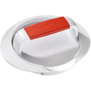 Presse à hamburger antiadhésive en forme de palmier avec rainures, machine à hamburger en plastique pour la cuisson des barbecues