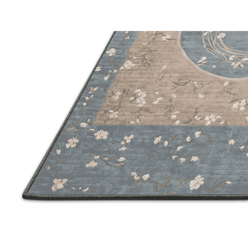 Silky Soft Plush Gray Area Rug, Round 8'