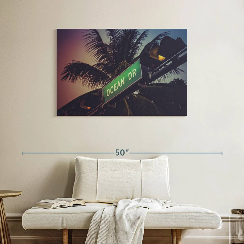 Ravi Miami Ocean Drive, H 26 po x l 39 po