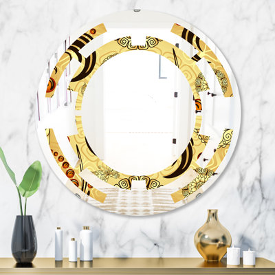 Miroir mural sans cadre motif I