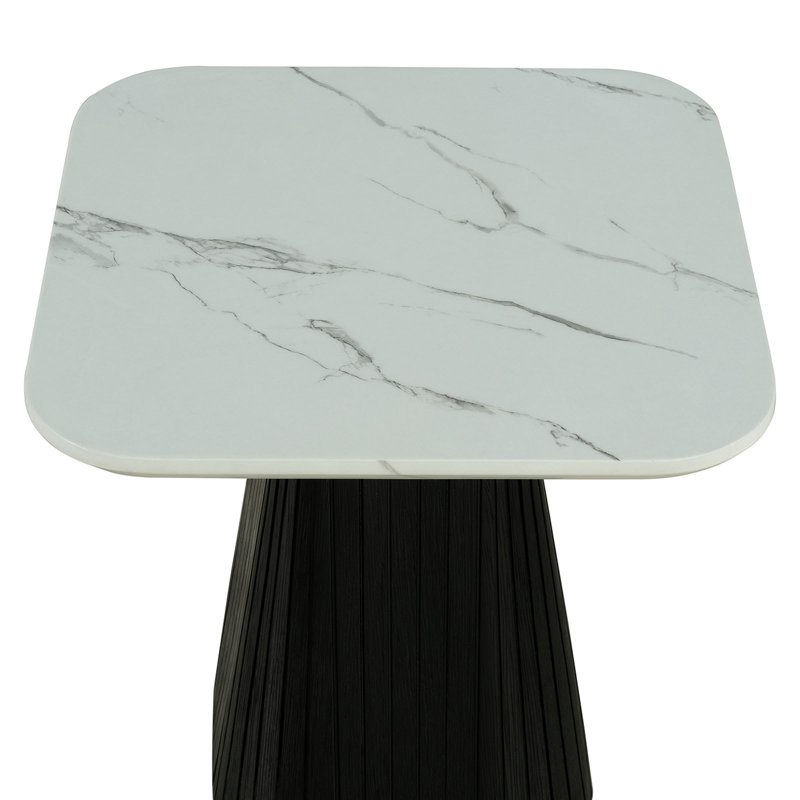 Contemporary Style Square End Table