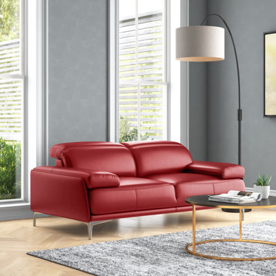Mcglynn 72'' Faux Leather Loveseat