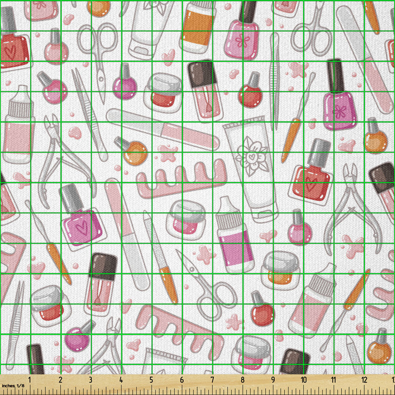 Curlene Makeup Illustration Multi-Purpose Fabric