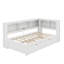 Lit de jour simple avec lit gigogne, armoires de rangement et ports USB-1462426002