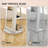 Lockable Jewelry Cabinet Mirror,360° Swivel Full-Length Mirror,with Storage Shelves