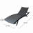 Patio Wood Double Chaise Lounge
