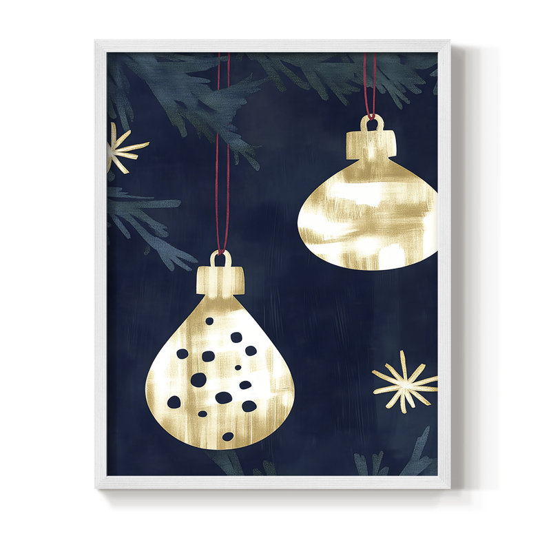 Framed Print - Solid Wood, H 15 po x l 12 po, Blanc