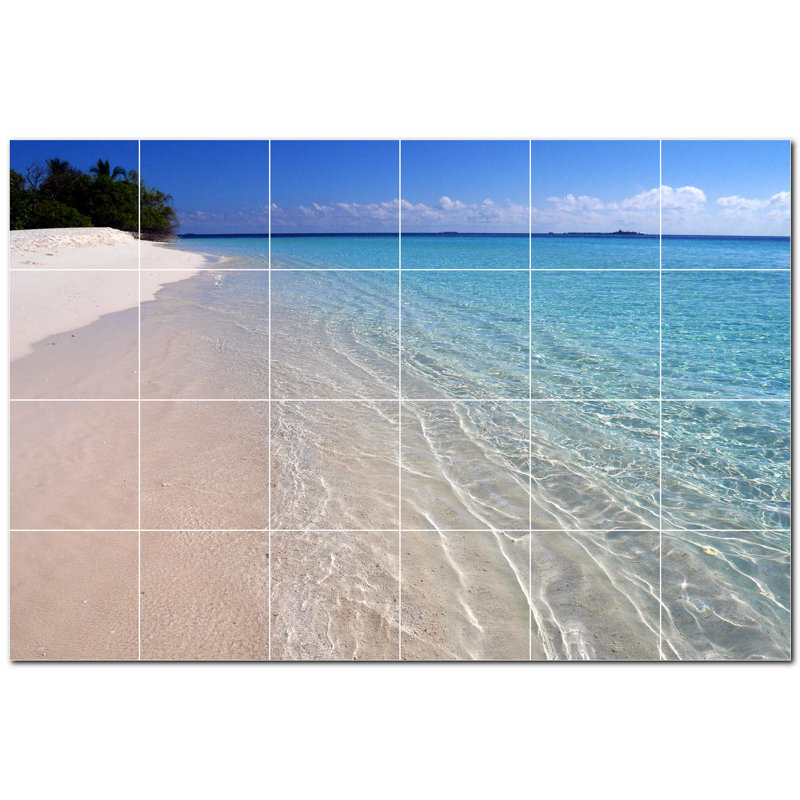 Murale décorative en céramique 4,25 po x 4,25 po