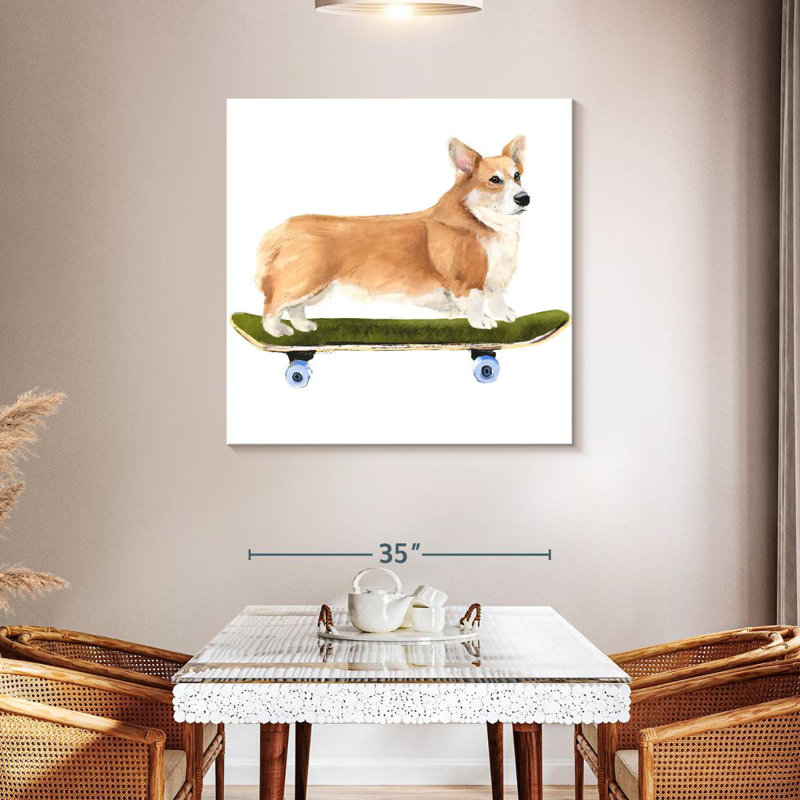 Brampt Pups On Wheels I, 39" H x 39" W