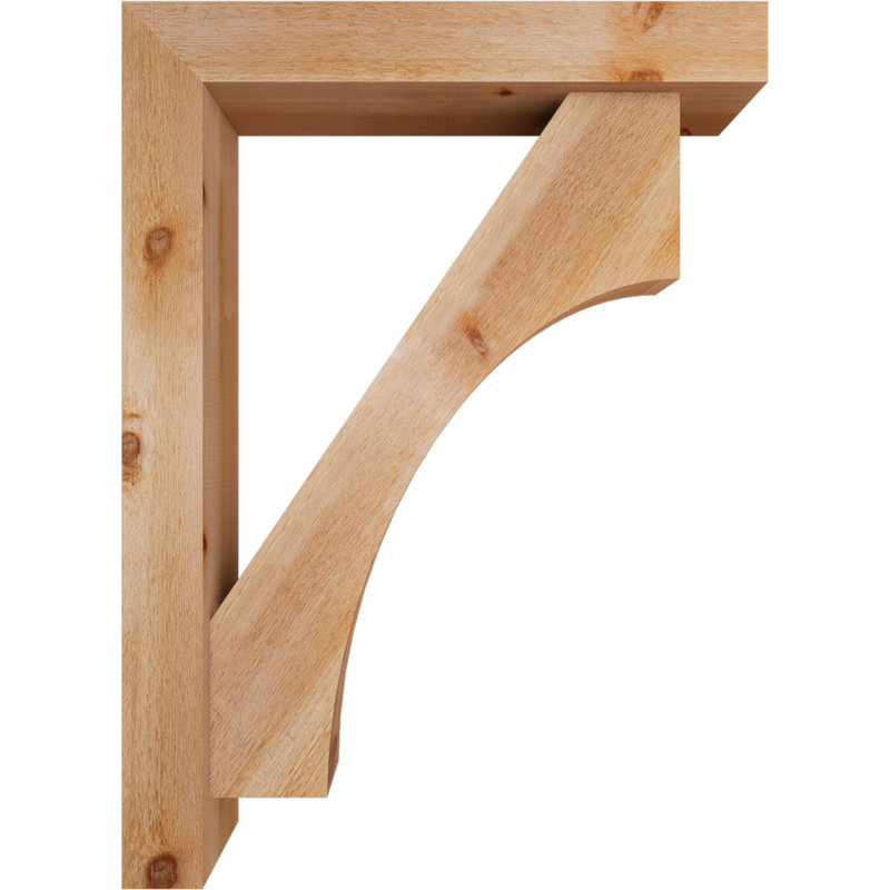 Support Westlake Block avec support décalé, 44 x 32, Cèdre rouge occidental de l 6 po (scié brut)