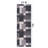 Akieba Geometric Tufted Gray/Black/Ivory Non-Slip Rubberback Area Rug-1489564587