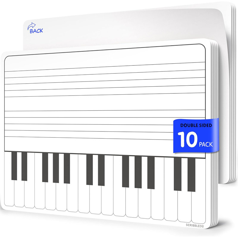 Feuilles de pratique pour clavier Scribbledo 11 po x 14 po