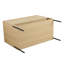 Meuble-lavabo élégant avec lavabo en résine et structure en bois multi-couches