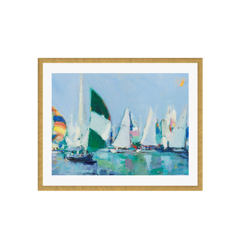 Parking Lot by Curt Crain, 20"H x 20"W, Gold