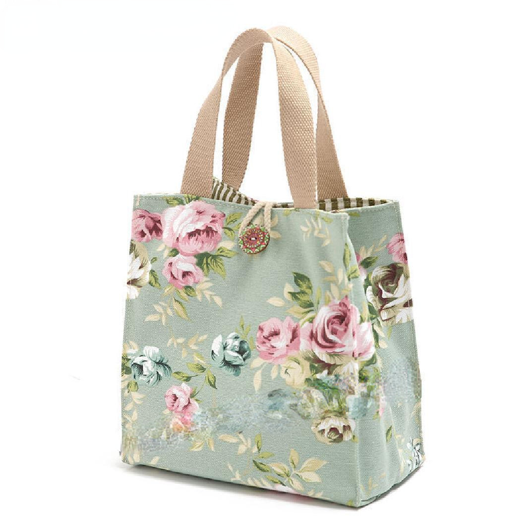 Arlmont & Co. Lunch Box For Women Insulated Canvas Lunch Bags For Adults  Cute Stylish Lunch