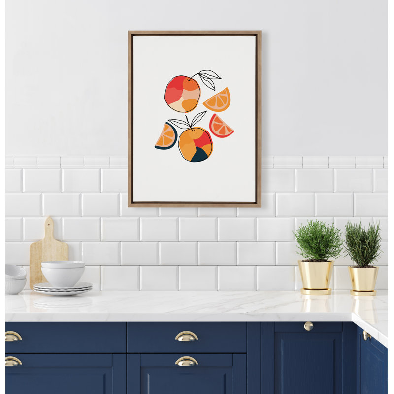 Impression sur toile encadrée «Juice Citrus» par Oris Eddu