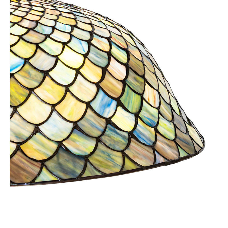 24" Wide Tiffany Fishscale Shade