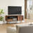 Tv Stand For Tvs Up To 48'', Entertainment Center With Charging Station, Shelves & Cabinet, Modern Media Tv Console For Living Room, Bedroom-1455397705