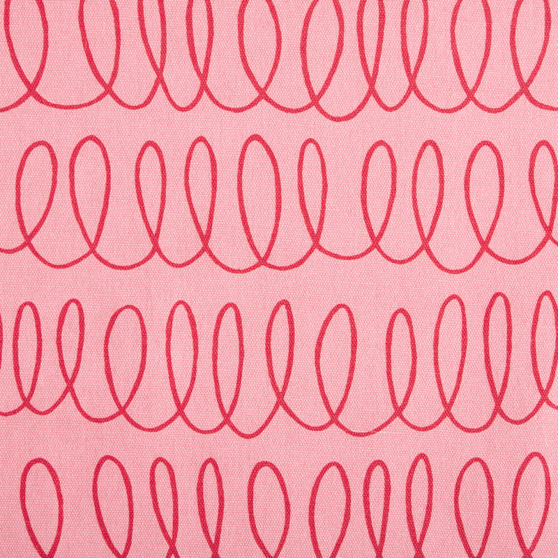 Loop And Dot 100% Cotton Rectangle, Pink Blush