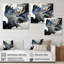 Bright Blue Smooth Abstract I - Abstract Spirals, art mural-329656753-329656904