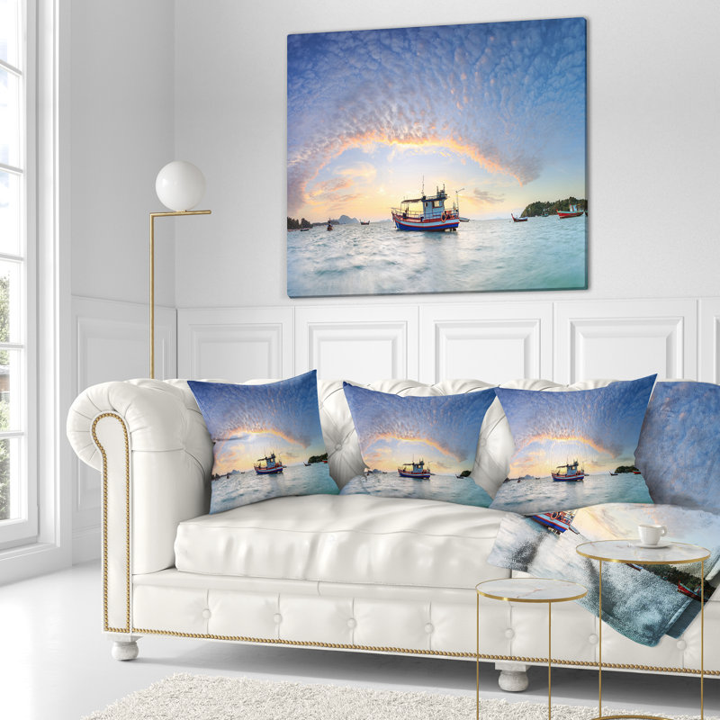 Coussin Seascape, 16 po x 1 po, Coussin décoratif