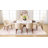 Upholstered Solid Wood Dining Chair Side Chair With Armrests-390144546