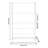 Parkor 5-Tier Metal Craft Organizer Stand for Ribbons, Wrapping Paper-2143502023