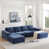 Chenille bleue marine est en rupture de stock