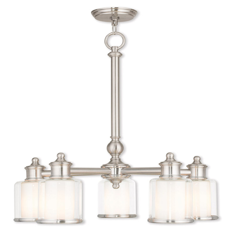 Seligman 5 - Light Steel Chandelier