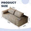 Canapé Luxury Cloud Comfort - 71 po en coton de qualité supérieure avec capacité de 600 lb et support ergonomique-378726953-378726955