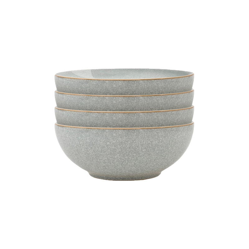 Elements Light Grey Coupe Cereal Bowls, Gray