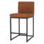 Tabourets de bar modernes avec dossier, tabourets de bar rembourrés à hauteur de comptoir sans poignée, chaises de bar rétro